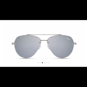 QUAY Roxanne Sunglasses- Silver